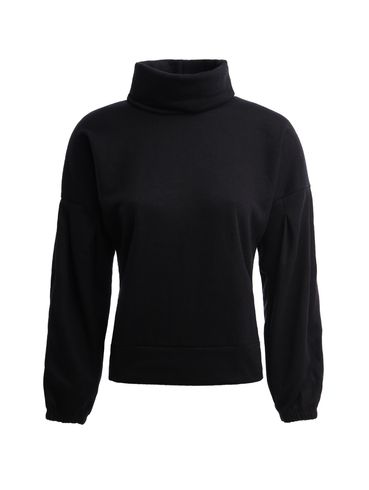 Blusa de Tricot Gola Alta Feminina PRETO