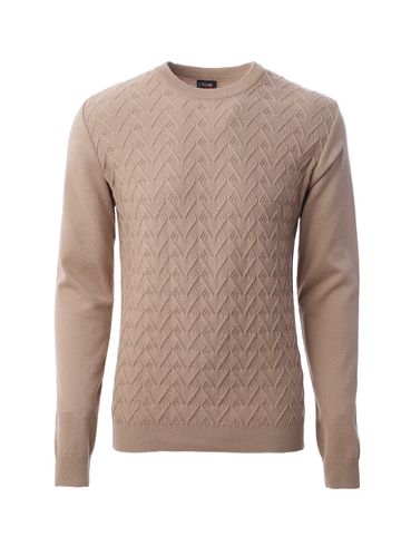 Suéter de Tricot Masculino BEGE