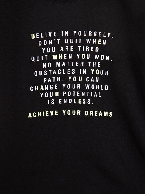 Camiseta Manga Longa Infantil Para Menino - PRETO