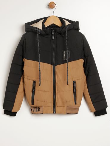 Jaqueta Parka Infantil Para Menino - PRETO
