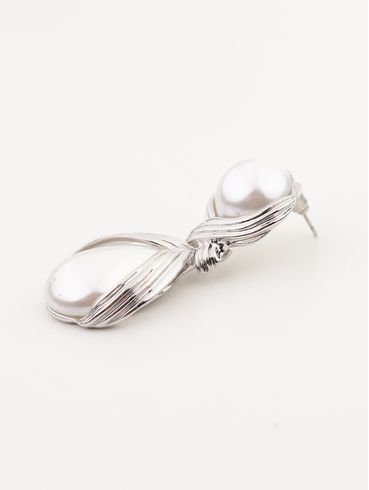 Brinco Maxi Pérola PRATA