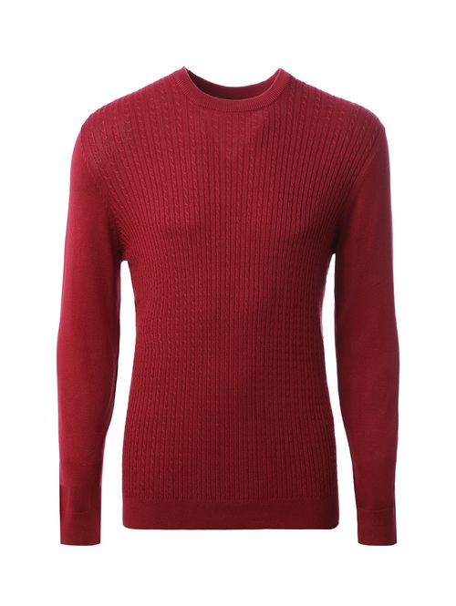 Suéter de Tricot Masculino BORDO