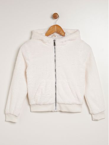 Casaco Juvenil Para Menina - BRANCO
