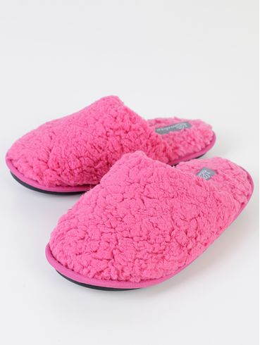 Pantufa de Pelinhos Feminina Rosa