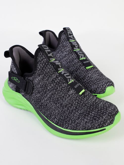 Tênis Olympikus Juvenil Para Menino - PRETO/VERDE