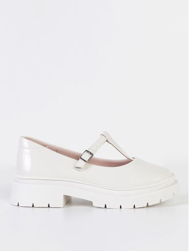 Sapato Molekinha Juvenil Para Menina - OFF WHITE
