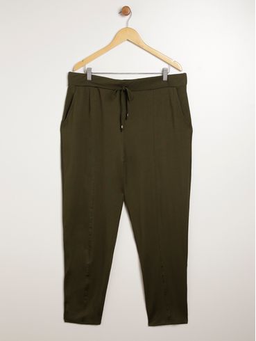 Calça Moletinho Lunender Plus Size Feminina VERDE