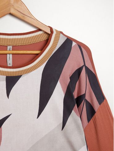 Blusa Estampada Feminina MARROM