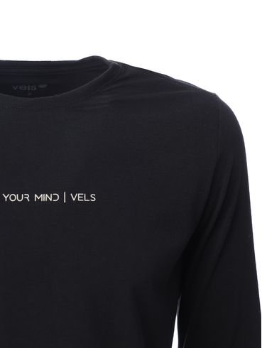 Camiseta Manga Longa Vels Masculina PRETO