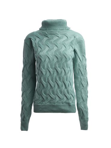 Blusa Tricot Gola Alta Feminina VERDE
