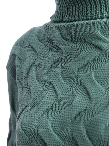 Blusa Tricot Gola Alta Feminina VERDE