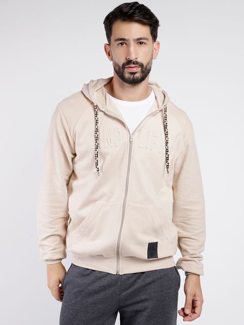 Jaqueta Moletom Masculina BEGE
