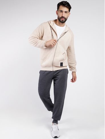 Jaqueta Moletom Masculina BEGE