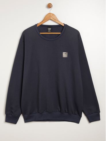 Moletom Plus Size Masculino AZUL