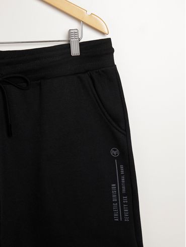 Calça Moletom Jogger Plus Size Masculina PRETO