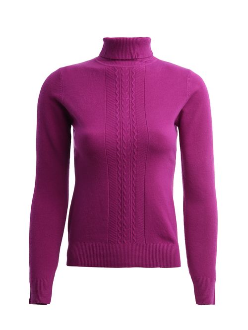 Blusa Tricot Gola Alta Feminina ROSA