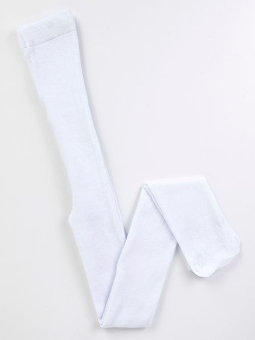 Meia - Calça Infantil Para Menina - BRANCO