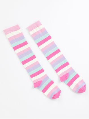Meia Infantil Para Menina - MULTICOLORIDO