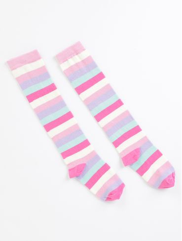 Meia Infantil Para Menina - MULTICOLORIDO