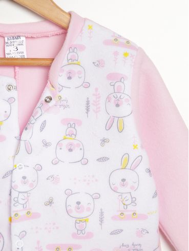 Pijama Soft Infantil Para Menina - ROSA CLARO