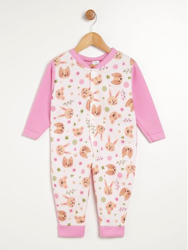 Pijama Soft Infantil Para Menina - ROSA