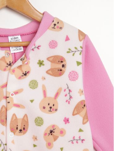 Pijama Soft Infantil Para Menina - ROSA