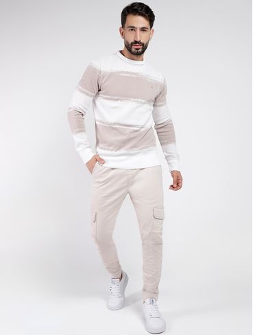 Blusão de Tricot Masculino BRANCO
