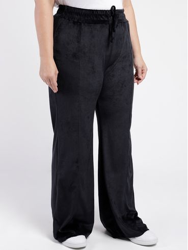 Calça Pantalona Plus Size Feminina PRETO