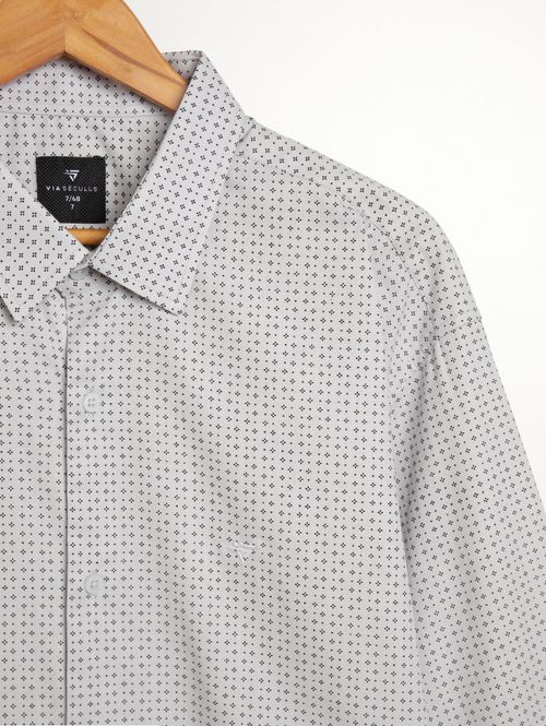 Camisa Manga Longa Plus Size Masculina CINZA CLARO