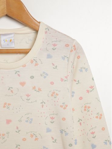Pijama Longo Infantil Para Menina - SALMAO