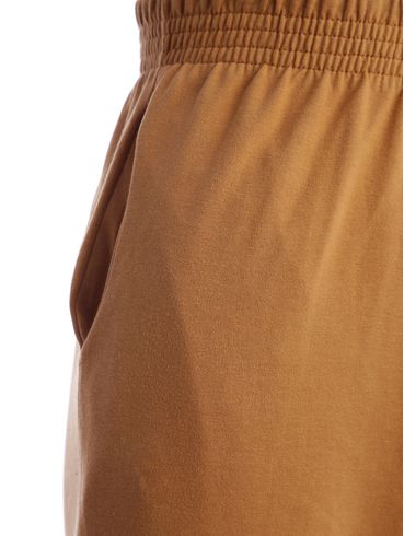 Calça Moletinho Wide Leg Feminina CARAMELO