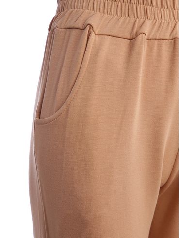 Calça Moletinho Jogger Feminina BEGE