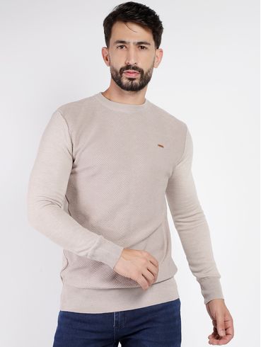 Suéter de Tricot Dixie Masculino MARROM