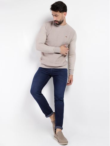 Suéter de Tricot Dixie Masculino MARROM
