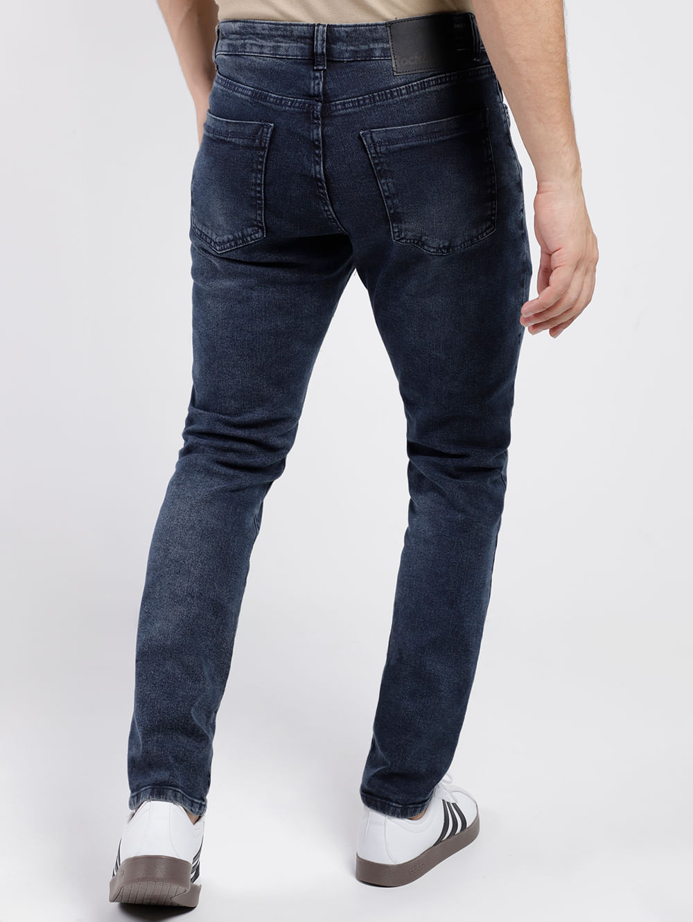 Calça Jeans Slim Rock E Soda Masculina Azul Lojas Pompéia