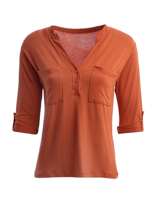 Blusa Manga 3/4 Feminina TELHA