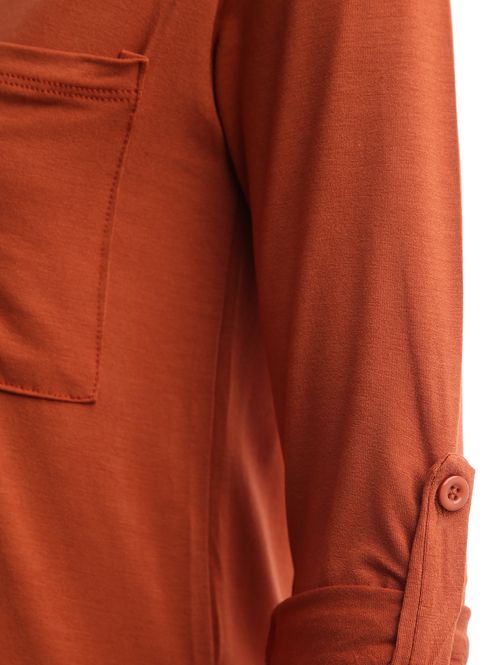 Blusa Manga 3/4 Feminina TELHA