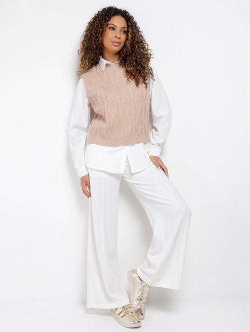 Calça Alfaiataria Autentique Feminina OFF WHITE