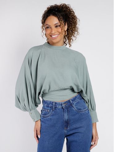 Blusa Manga Longa Autentique Feminina VERDE