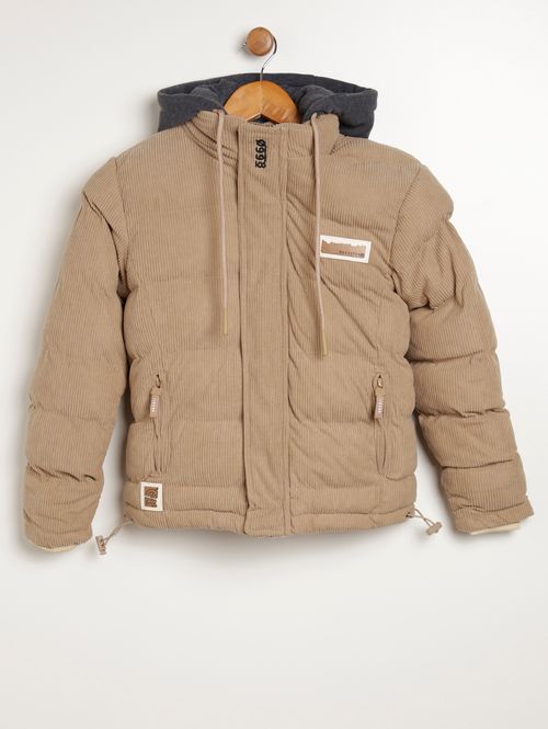 Jaqueta Gangster Juvenil Para Menino - BEGE