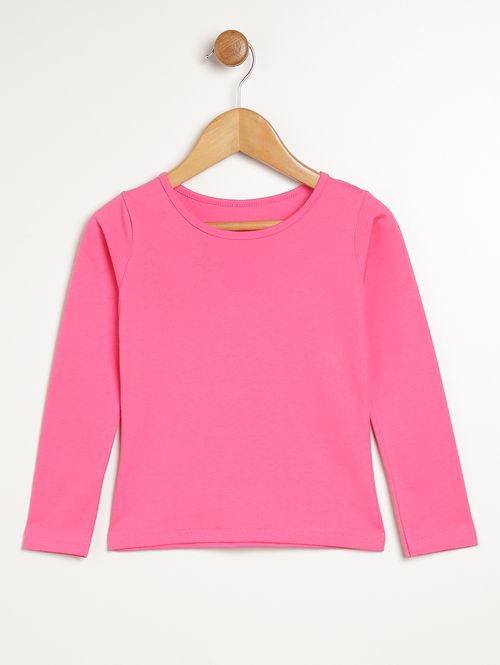 Blusa Manga Longa Juvenil Para Menina - ROSA