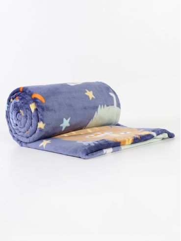 Cobertor Infantil Para Bebê - AZUL