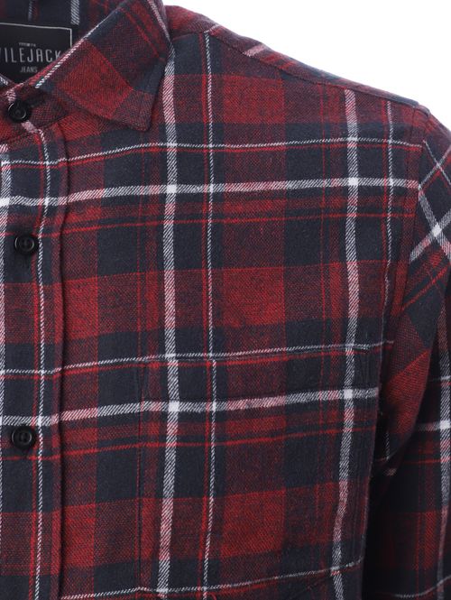 Camisa Manga Longa Vilejack Masculina VERMELHO