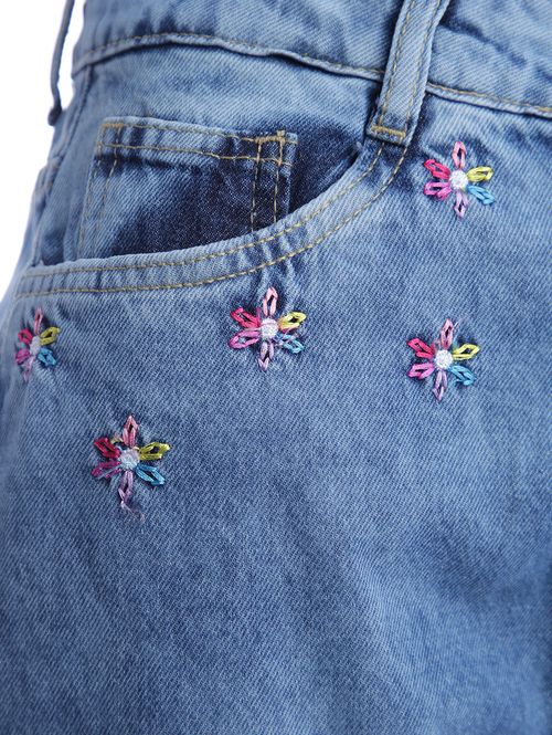 Calça Jeans Mom Feminina AZUL