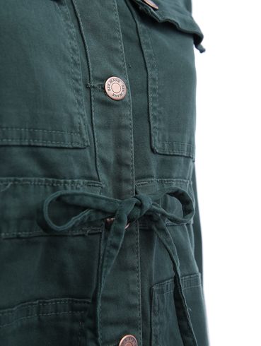 Jaqueta Parka Sarja Feminina Verde