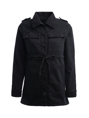 Jaqueta Parka Sarja Feminina PRETO