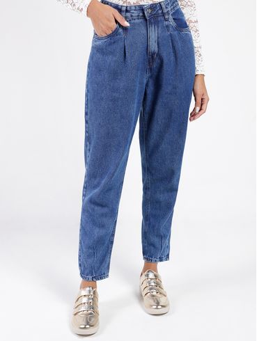Calça Mom Jeans Feminina AZUL