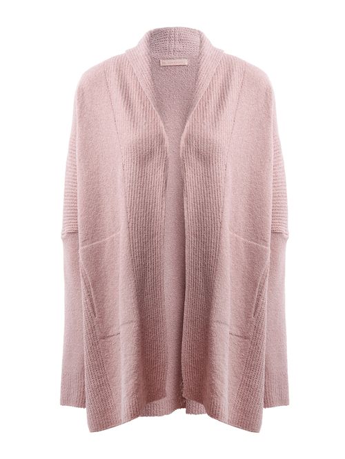 Cardigan de Tricot Alongado Feminino ROSA