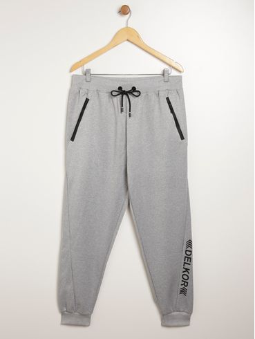 Calça Esportiva Plus Size Masculina CINZA CLARO