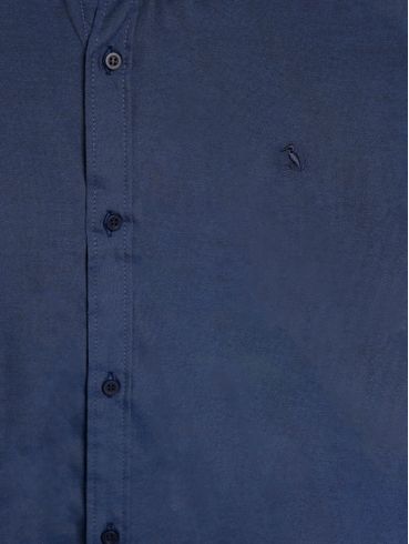 Camisa Manga Longa Plus Size Masculina MARINHO